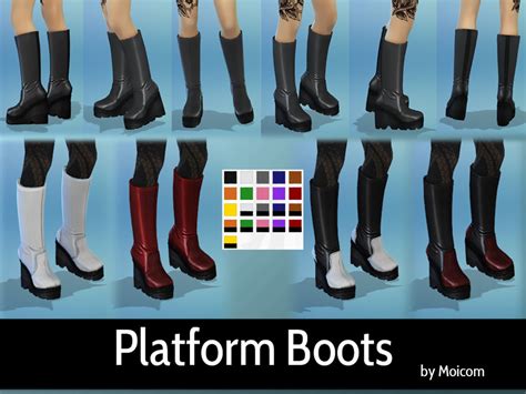 The Sims Resource - Platform Boots with cover options