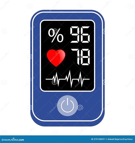 Pulse Oximeter Vector Icon, Portable Finger Device | CartoonDealer.com #275853635