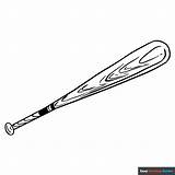Baseball Bat Coloring Page  Easy Drawing Guides sketch template