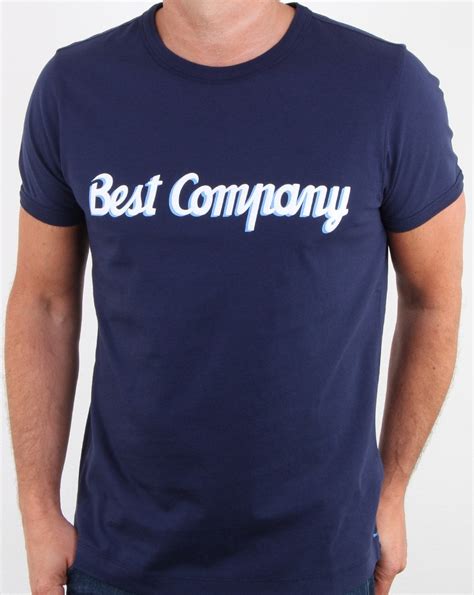 Best Company T-shirt Navy, Mens, Tee, The Firm, Crew Neck, Cotton, Best