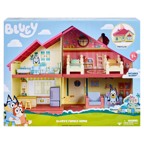 Bluey Heeler Family Home Play Set: 1 Official Collectable Bluey Action ...