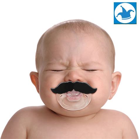 Check out these funny mustache pacifiers; they're sure to make for some awesome baby pictures ...