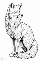 Fox Coloring Pages  25 Drawings To Print And Color sketch template