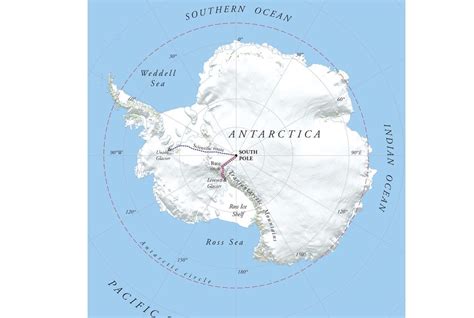 Map of Antarctica and the South Pole Bull Art, Green Farm, Dinosaurs ...