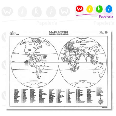 Mapa Mundi Con Division Politica Con Nombres Para Imprimir, 51% OFF