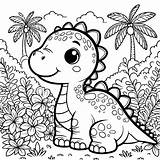 Roar Into Fun With Printable Coloring Pages Dinosaur sketch template