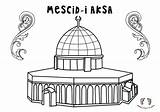 cami Boyama Sayfası  Islamic coloring Pages 4 6 Yaş Mescid sketch template