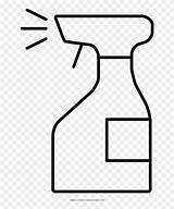 Spray Bottle Coloring Page  Para Colorear Full Size PNG sketch template