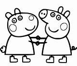 Peppa Pig Coloring Pages Cartoon Free  sketch template