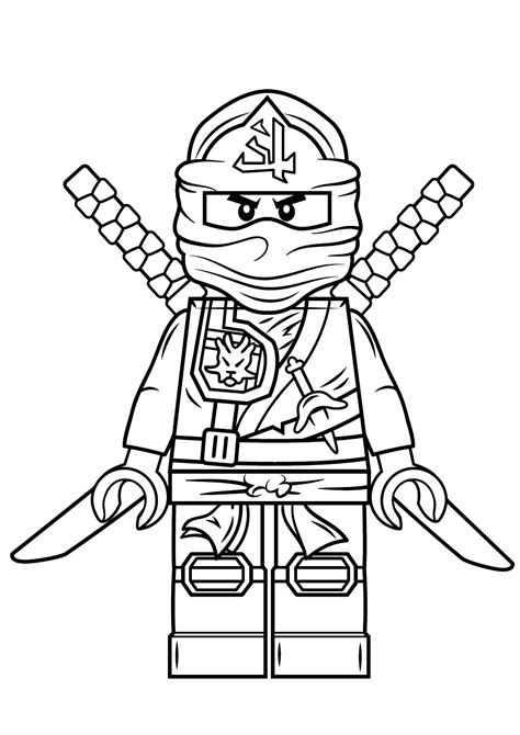 Lego Ninjago Green Ninja named Lloyd Garmadon Coloring Page - Free Printable Coloring Pages