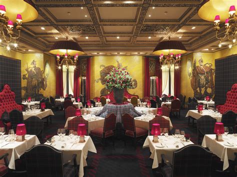 The Grill at The Dorchester's dining room after the second refurbishment by Thierry Despont that ...