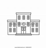 Flat Icon Vector Coloring Illustration School Stock Royalty  sketch template