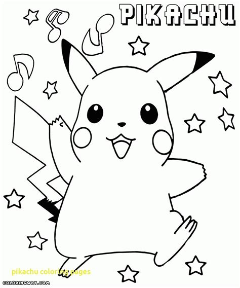 Pikachu Pop Star Coloring Pages | BubaKids.com