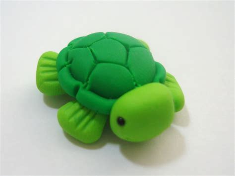 Sea Turtle Polymer Clay Charm Bead Scrapbooking Bow Center - Etsy
