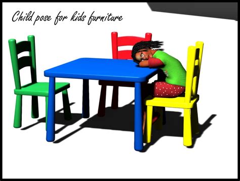 Second Life Marketplace - HH- POSE CHILD FOR KIDS FURNITURE 5