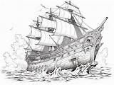 Stunning Shipwreck Coloring Design  Page sketch template