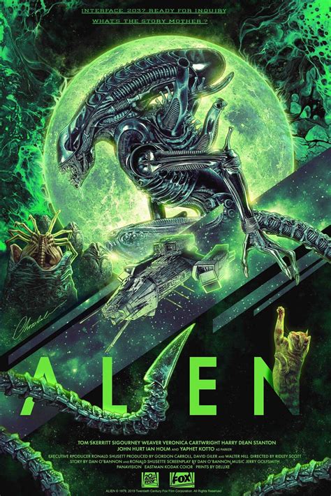 Alien by Chris Christodoulou | Alien artwork, Alien art, Alternative movie posters