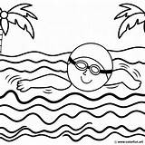 Swimmer coloring page Download Or Print For Free sketch template