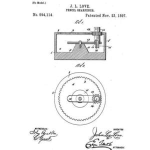 November 23: Inventor John Love patented the pencil sharpener, 1897 ...