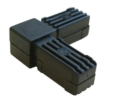 Black PVC Square Tube Connectors (H)20mm (W)20mm | Departments | DIY at B&Q