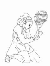 Serena Williams Coloring Page Pages sketch template