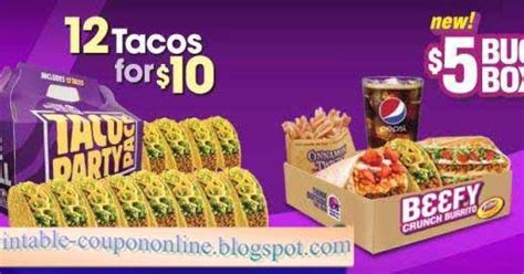 Printable Coupons 2023: Taco Bell Coupons