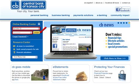 Central Bank of Kansas City Online Banking Login - CC Bank