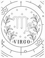 Virgo Coloring Pages Zodiac Sign Fun For All Ages sketch template