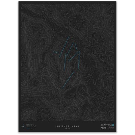 SOLITUDE UTAH - TOPO MAP – Kind Design