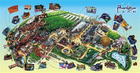 Parkmaps / Parkplan / Plattegrond - Phantasialand | Freizeitpark-Welt.de