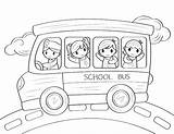 Printable School Bus Coloring Page sketch template