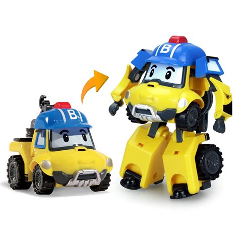 Buy Robocar Poli Bucky Transforming Robot, 4" Transformable Action Toy Figure ain Rescue Car ...