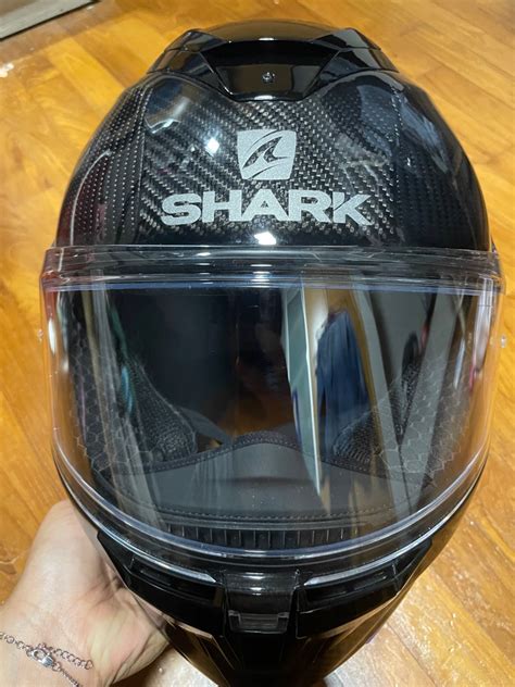 SHARK Spartan Gt Carbon Helmet, Motorcycles, Motorcycle Accessories on ...