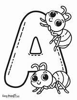 Coloring By Letters Printables sketch template