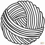 Yarn Coloring Ball Drawing Pages Colouring Wool Colorear Lana Para  sketch template