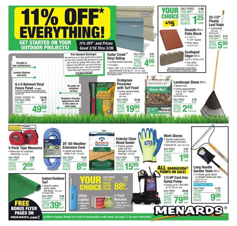 Menards Weekly Ads & Special Buys from March 16