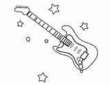 Guitar Coloring Printable sketch template