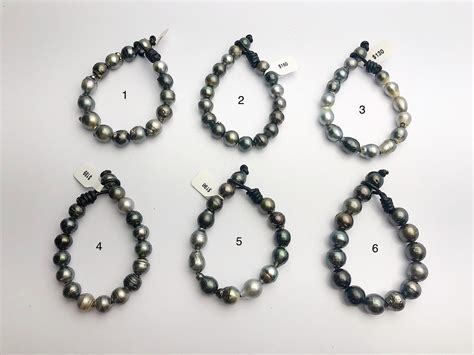 HALF OFF SALE - Tahitian Pearl Bracelets (700 No. 1-6)