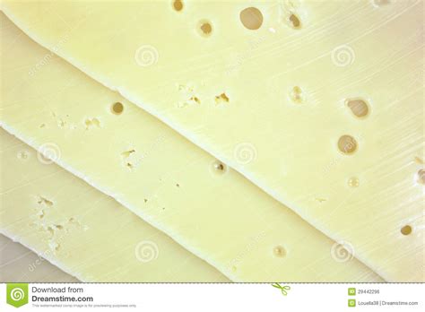 Baby Swiss Cheese Slices Stacked Close Stock Photography ...