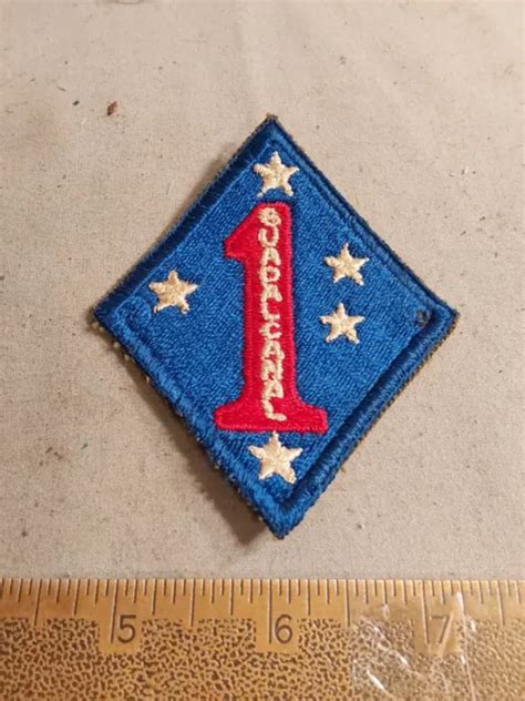 WWII US MARINE Corps USMC 1st Division Guadalcanal Patch $25.00 - PicClick