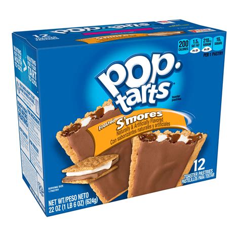 Pop-Tarts, Breakfast Toaster Pastries, Frosted S'mores, 22 Oz, 12 Ct ...