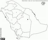 Saudi Arabia Map Coloring Page Printable Game sketch template