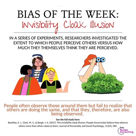 Invisibility Cloak Illusion - BVA Nudge Consulting