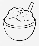 Mashed Potatoes Coloring Page sketch template