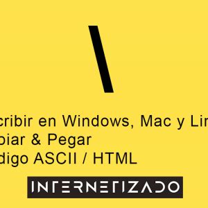 Abreviar Isla de Alcatraz Frugal como poner la barra diagonal en el teclado Ligadura Mil ...