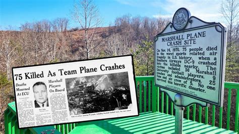 WE ARE MARSHALL Plane Crash Site & Grave Memorial for 75 Deaths - YouTube