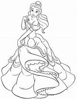disney princess coloring Pages belle At Getcoloringscom Free  sketch template