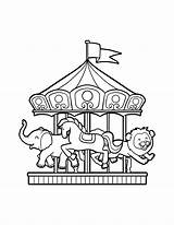 Coloring Pages Carousel sketch template