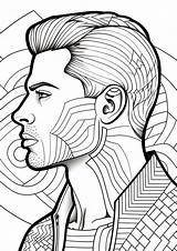 Premium Vector  Men Adult coloring Book 4 sketch template
