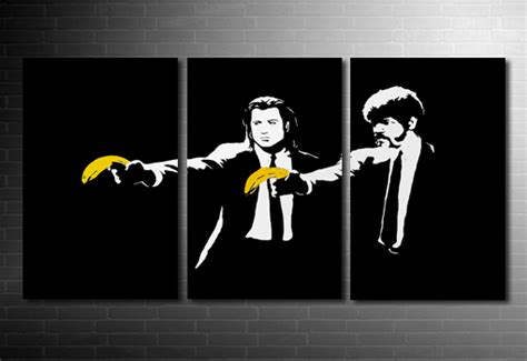 Banksy Pulp Fiction Canvas